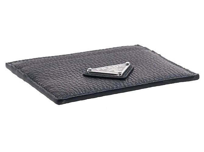 Prada Leather Card Holder Black - view 5