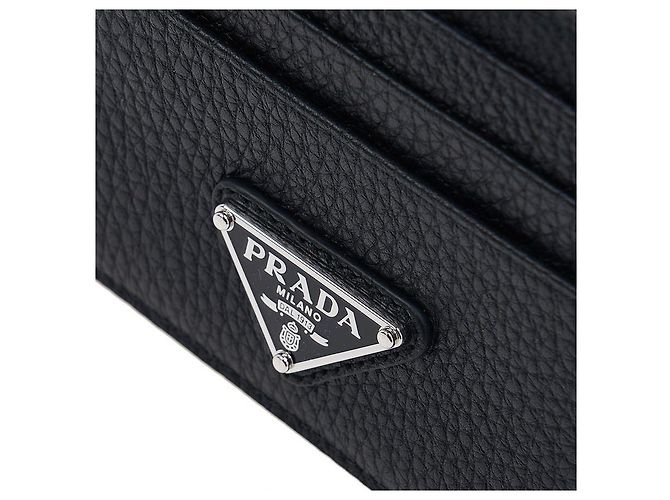 Prada Leather Card Holder Black - view 6
