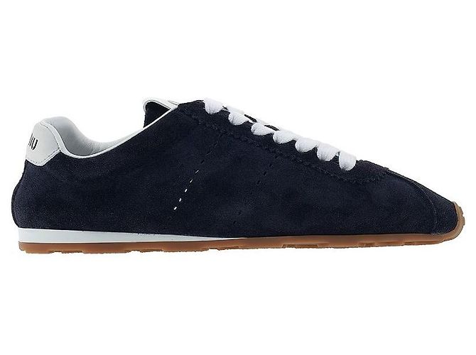 Miu Miu Sneakers in scamosciato da donna Nero - vista 2
