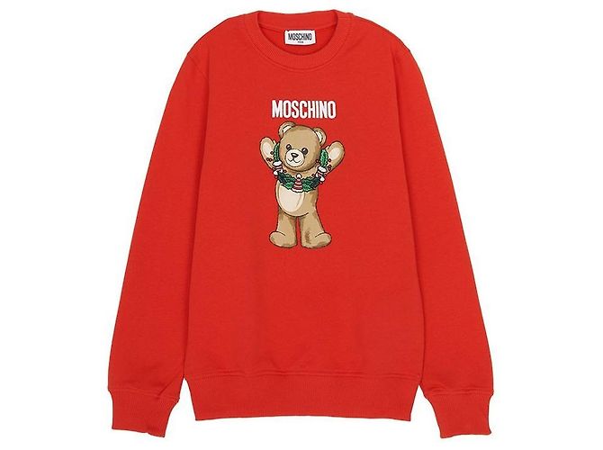 Moschino Fleece-Sweatshirt für Kinder (Größe für Erwachsene verfügbar) Rot - Ansicht 2