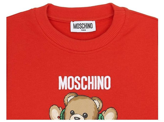 Moschino Fleece-Sweatshirt für Kinder (Größe für Erwachsene verfügbar) Rot - Ansicht 4
