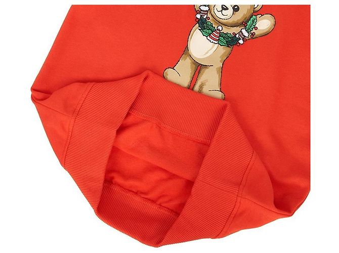 Moschino Fleece-Sweatshirt für Kinder (Größe für Erwachsene verfügbar) Rot - Ansicht 6