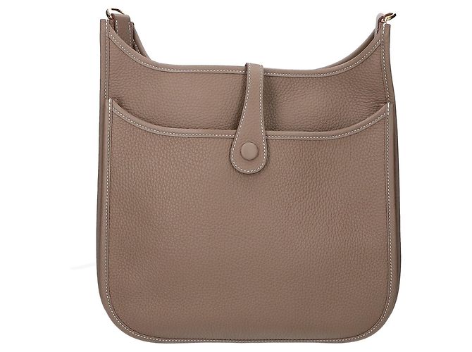 Hermès Borsa a Spalla Hermes Evelyne 3 PM Taupe - vista 3