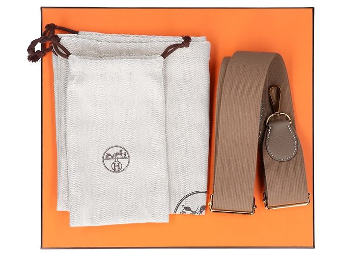 Hermès Borsa a Spalla Hermes Evelyne 3 PM Taupe - vista 7