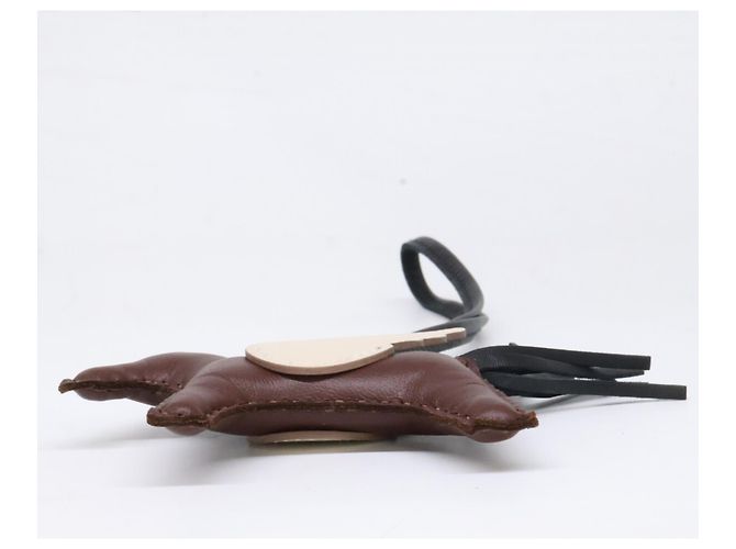 Charm per borsa Hermès K-stamp Agneau Milo x Swift Rodeo Pegasus PM Nero - vista 3