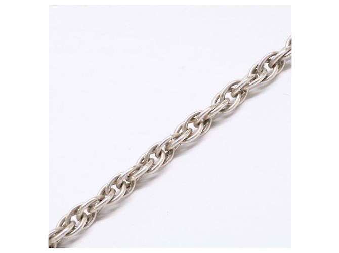Tiffany & Co Bracciale con charm a piastrina stretta Tiffany Argento - vista 4