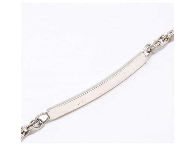 Tiffany & Co Bracciale con charm a piastrina stretta Tiffany Argento - vista 5