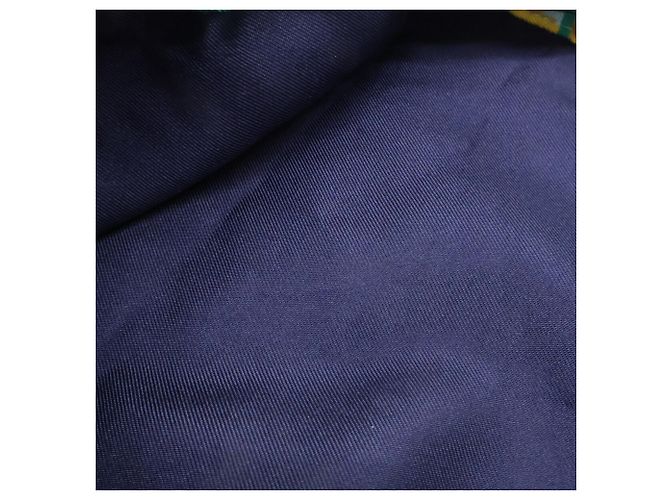 Hermès Sacchetto in seta con coulisse Hermes Blu - vista 10