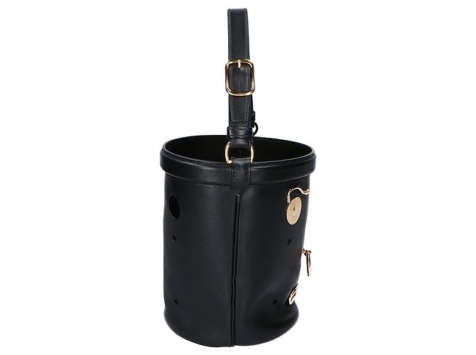 Hermès HERMES Tadelakt Sac Mainjoir Play Bucket Bag Nero - vista 4