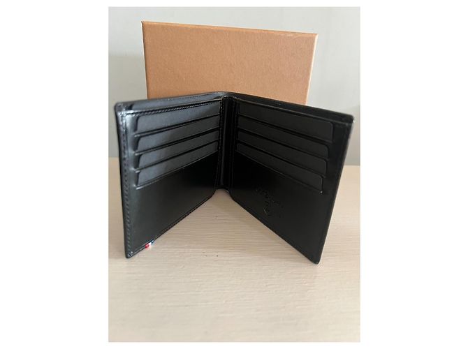 Autre Marque Portafoglio S.T. Dupont in pelle nera Nero - vista 5