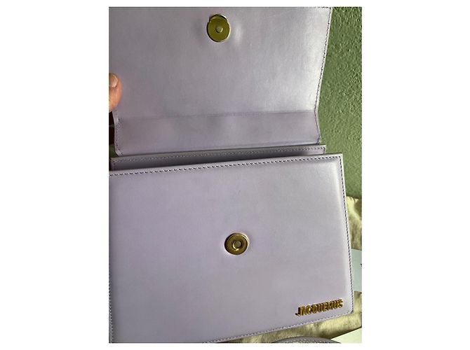 Jacquemus Le Chiquito Piccolo Borsa in Pelle Lavanda - vista 11