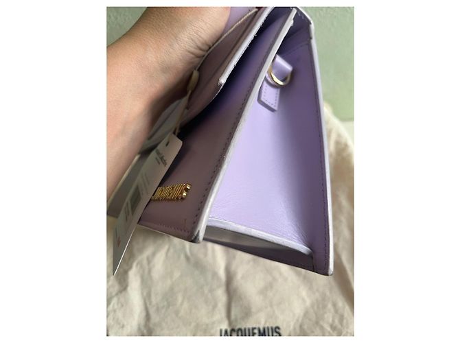 Jacquemus Le Chiquito Piccolo Borsa in Pelle Lavanda - vista 5