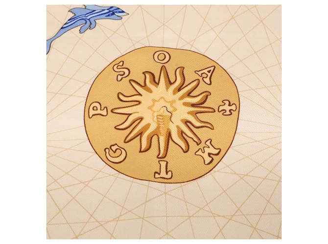 Silk In Hermès Hermes Seidenschal Beige - Ansicht 3