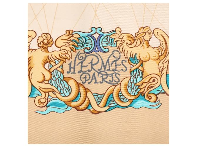 Silk In Hermès Hermes Seidenschal Beige - Ansicht 4