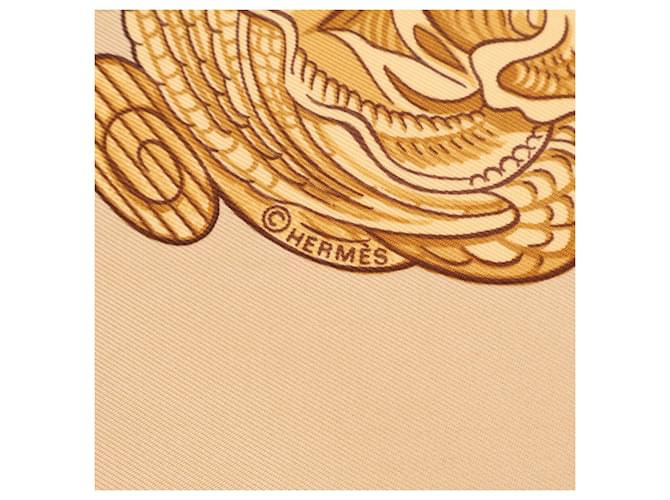 Silk In Hermès Hermes Seidenschal Beige - Ansicht 5