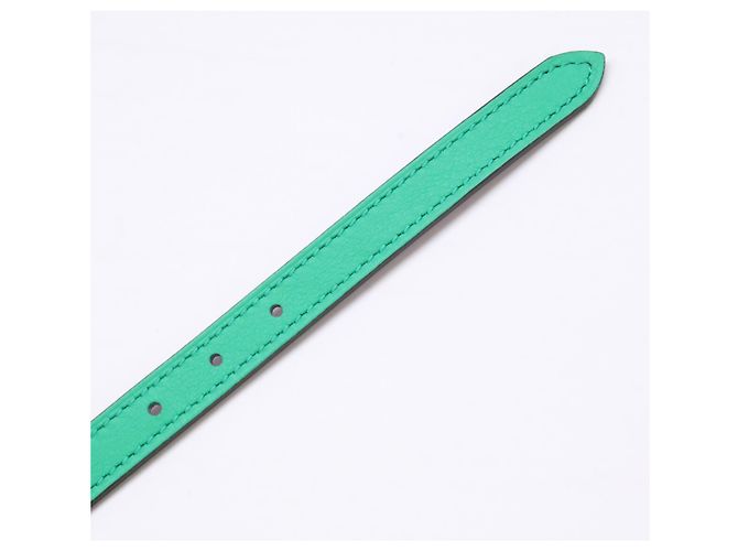 Hermès Hermes Reversible Leather Ankle Belt Green Purple - view 5