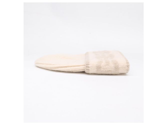 Hermès HERMES H232021N HEAVEN CHAINE D'ANCRE Strickmütze aus Kaschmir Roh - Ansicht 4