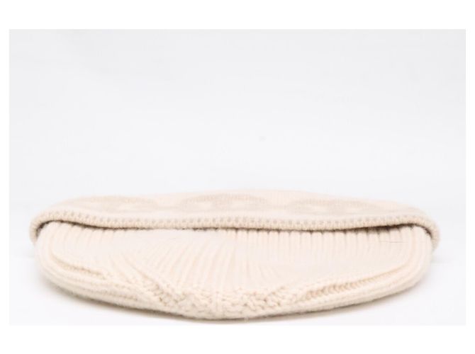 Hermès HERMES H232021N HEAVEN CHAINE D'ANCRE Strickmütze aus Kaschmir Roh - Ansicht 5