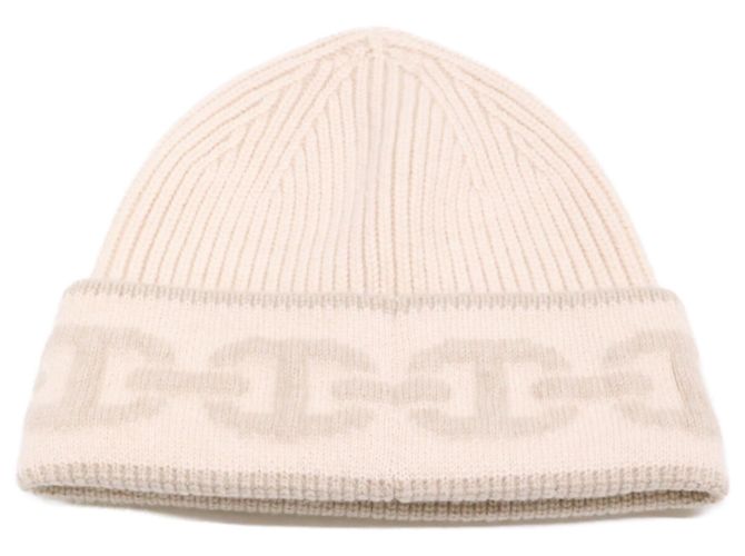 Hermès HERMES H232021N HEAVEN CHAINE D'ANCRE Strickmütze aus Kaschmir Roh - Ansicht 6