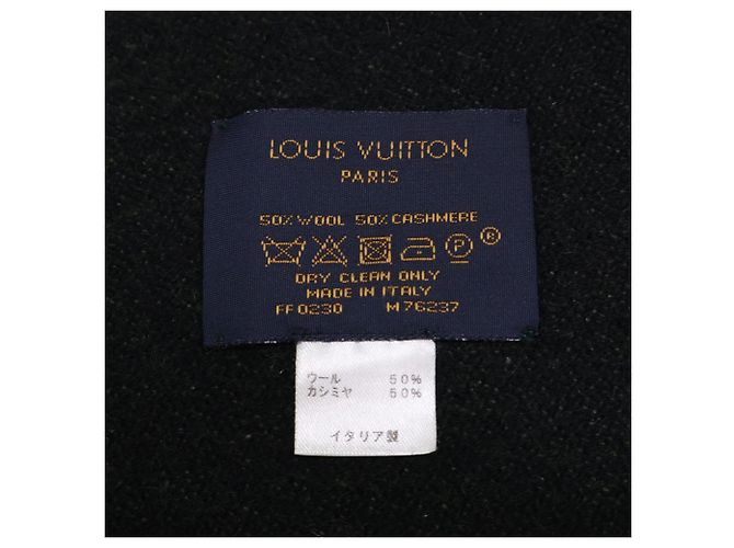 Stola in cashmere kaki Louis Vuitton Cachi - vista 6