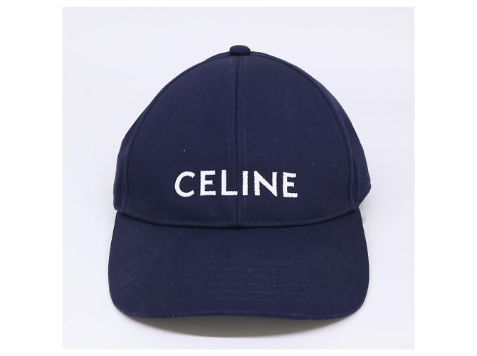 Céline Cappellino da baseball Celine con logo ricamato Blu navy - vista 2