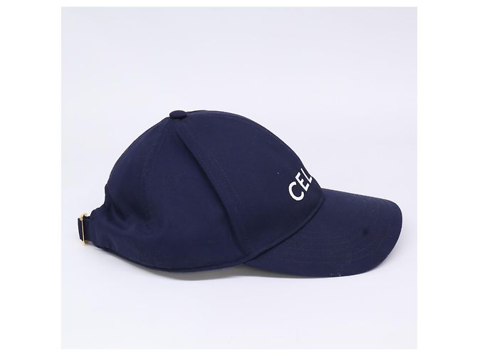 Céline Cappellino da baseball Celine con logo ricamato Blu navy - vista 5