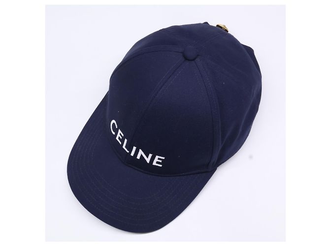 Céline Cappellino da baseball Celine con logo ricamato Blu navy - vista 6