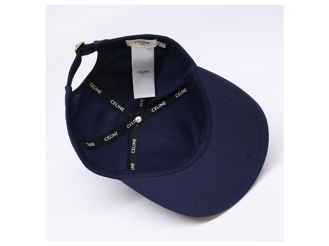 Céline Cappellino da baseball Celine con logo ricamato Blu navy - vista 7