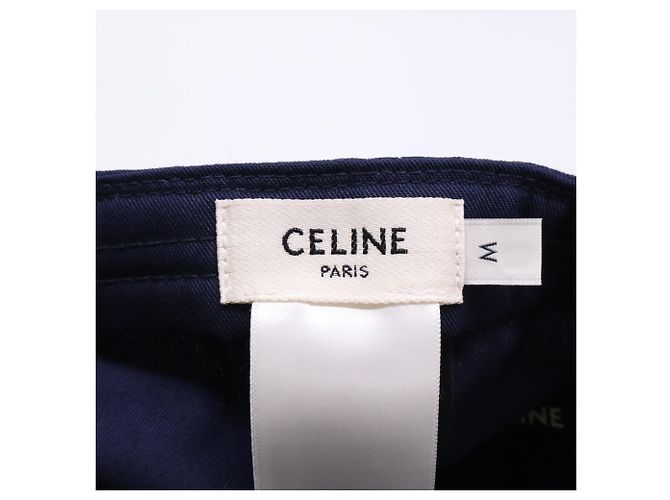 Céline Cappellino da baseball Celine con logo ricamato Blu navy - vista 8