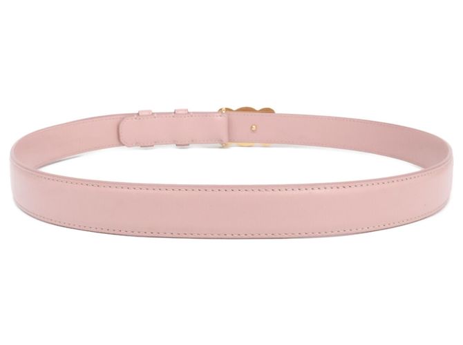 Céline Celine U-NE-2291 Ledergürtel mit Triomphe-Schnalle Pink Golden - Ansicht 3