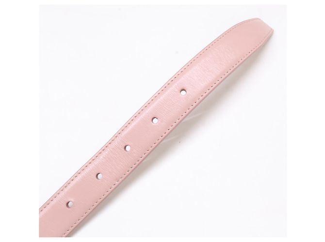Céline Celine U-NE-2291 Ledergürtel mit Triomphe-Schnalle Pink Golden - Ansicht 6