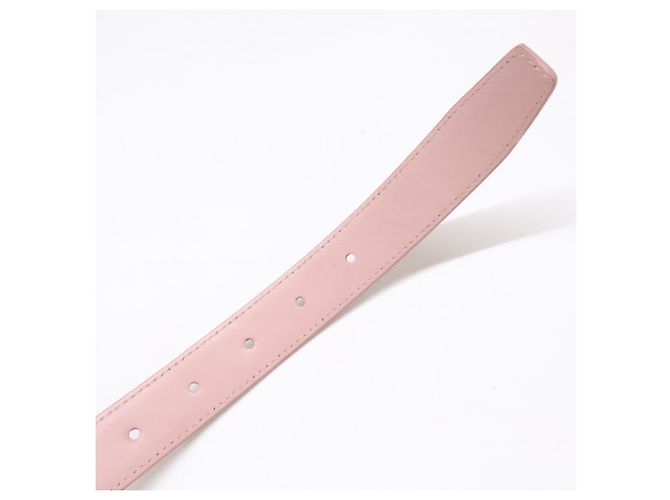 Céline Celine U-NE-2291 Ledergürtel mit Triomphe-Schnalle Pink Golden - Ansicht 7