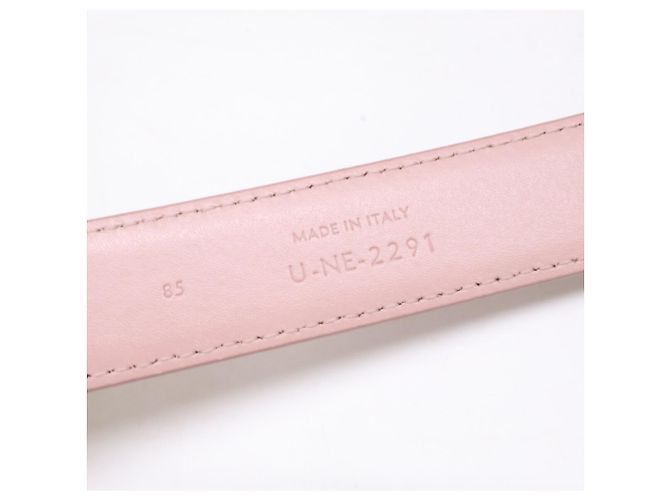 Céline Celine U-NE-2291 Ledergürtel mit Triomphe-Schnalle Pink Golden - Ansicht 9