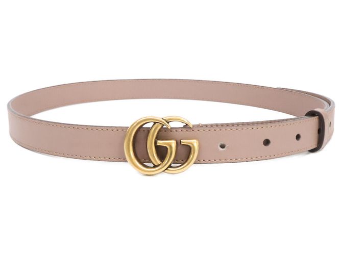 Gucci Double G Slim Gürtel in Beige - Ansicht 2