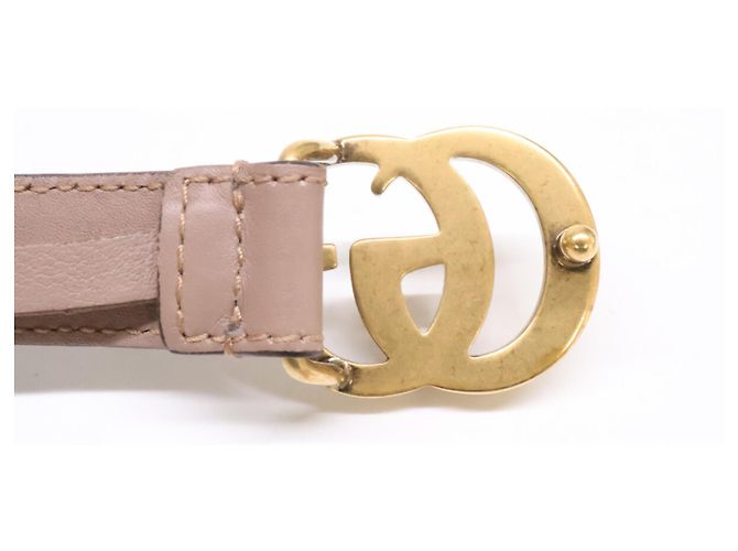 Gucci Double G Slim Gürtel in Beige - Ansicht 5