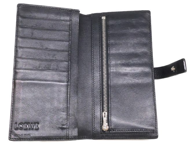 Cartera larga de cuero negro Loewe - vista 7