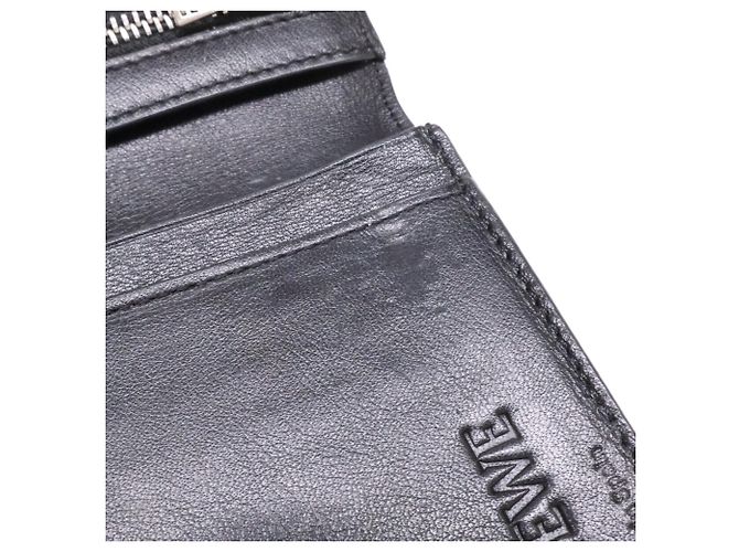 Cartera larga de cuero negro Loewe - vista 9