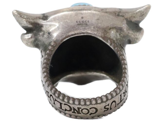 GUCCI SV925 Anger Forest Bullhead Ring Silber - Ansicht 3