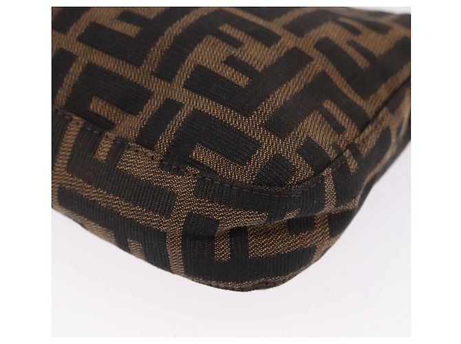 FENDI Zucca Canvas Mamma Baguette Shoulder Bag Marrone Argento Auth BA14206SAV - vista 18