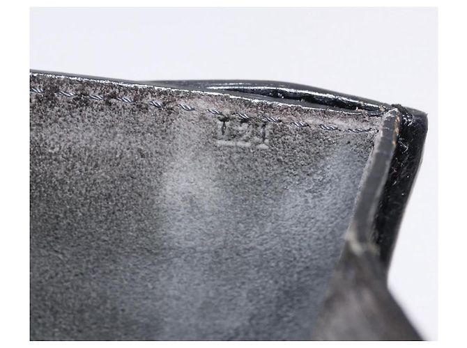 LOEWE Business Bag Leder Schwarz Goldfarben Auth ep15399 - Ansicht 12