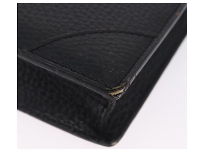 LOEWE Business Bag Leder Schwarz Goldfarben Auth ep15399 - Ansicht 15