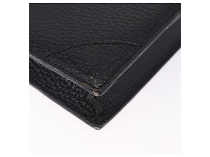 LOEWE Business Bag Leder Schwarz Goldfarben Auth ep15399 - Ansicht 16