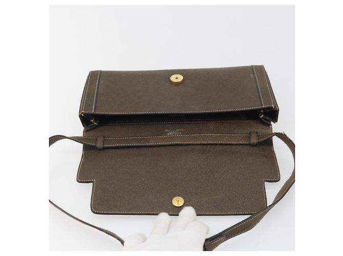 Céline Borsa a Spalla CELINE in Pelle Marrone Oro Auth bs36300 D'oro - vista 10