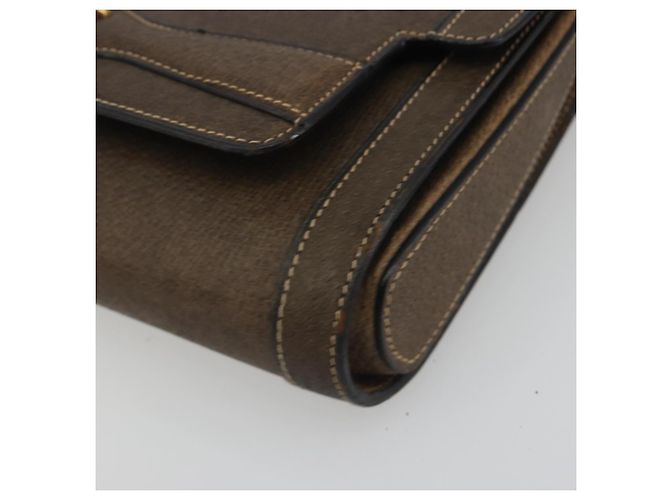 Céline Borsa a Spalla CELINE in Pelle Marrone Oro Auth bs36300 D'oro - vista 14
