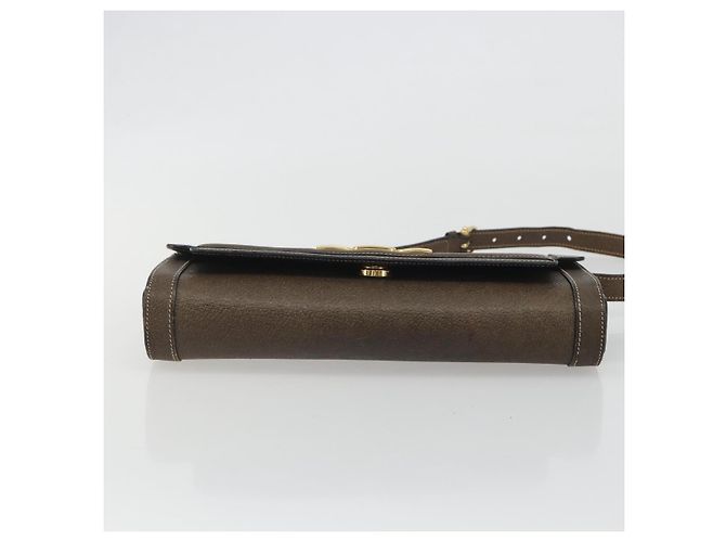 Céline Borsa a Spalla CELINE in Pelle Marrone Oro Auth bs36300 D'oro - vista 5