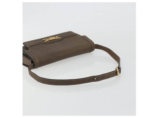 Céline Borsa a Spalla CELINE in Pelle Marrone Oro Auth bs36300 D'oro - vista 7