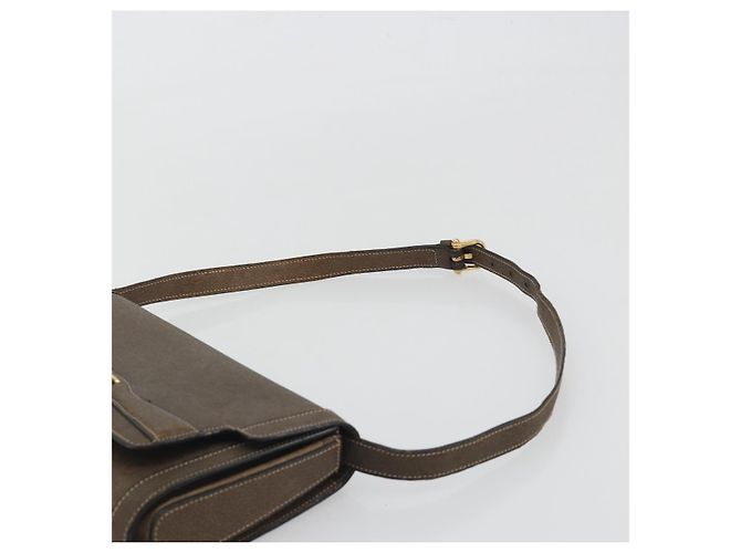 Céline Borsa a Spalla CELINE in Pelle Marrone Oro Auth bs36300 D'oro - vista 8