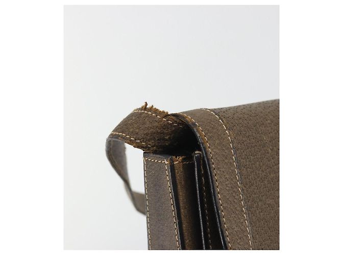 Céline Borsa a Spalla CELINE in Pelle Marrone Oro Auth bs36300 D'oro - vista 9
