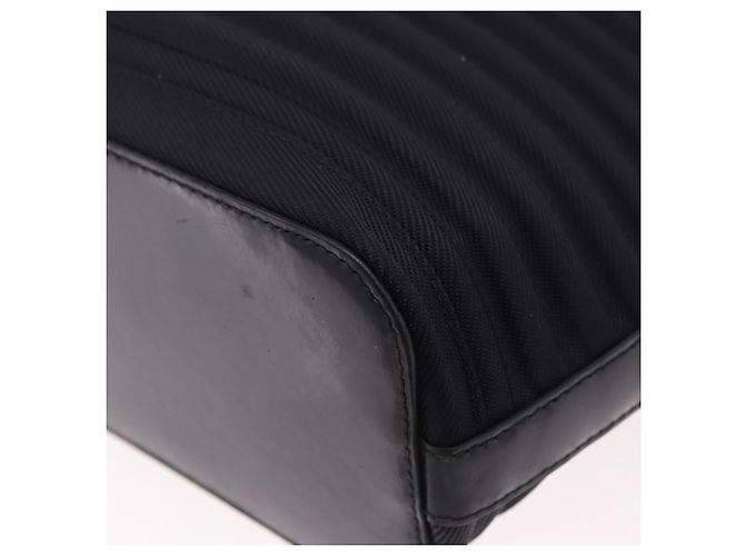 Borsa a Mano GUCCI Bamboo Tela 2way Nero Argento 000 1998 0588 Auth ep15589 - vista 10