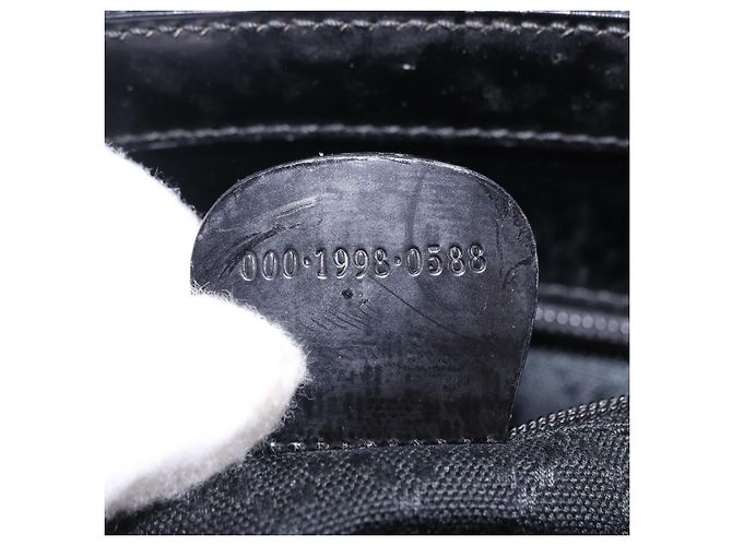 Borsa a Mano GUCCI Bamboo Tela 2way Nero Argento 000 1998 0588 Auth ep15589 - vista 12